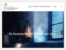 Tablet Screenshot of klosterlandschaft-owl.de